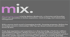 Desktop Screenshot of mixlicensing.com